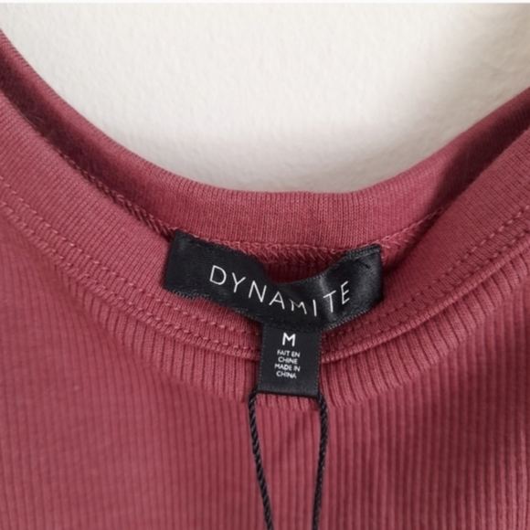 Dynamite Burgundy Tank Top - Picture 2 of 4